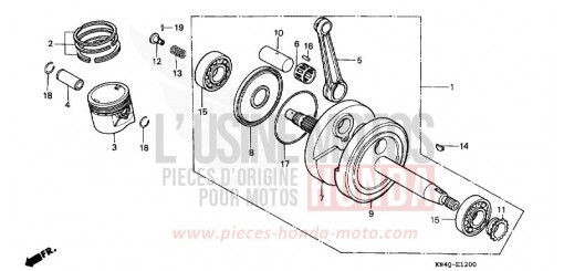 VILEBREQUIN/PISTON XR100RT de 1996